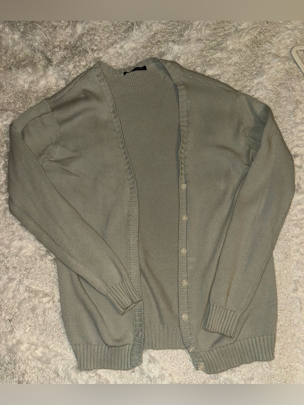 Brandy Melville Sage Green Oversized Button-Up Cardigan